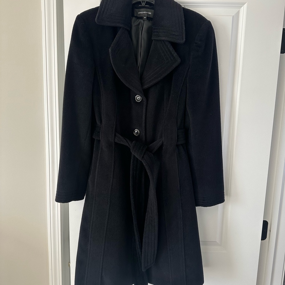 Jones New York Black Trench Coat